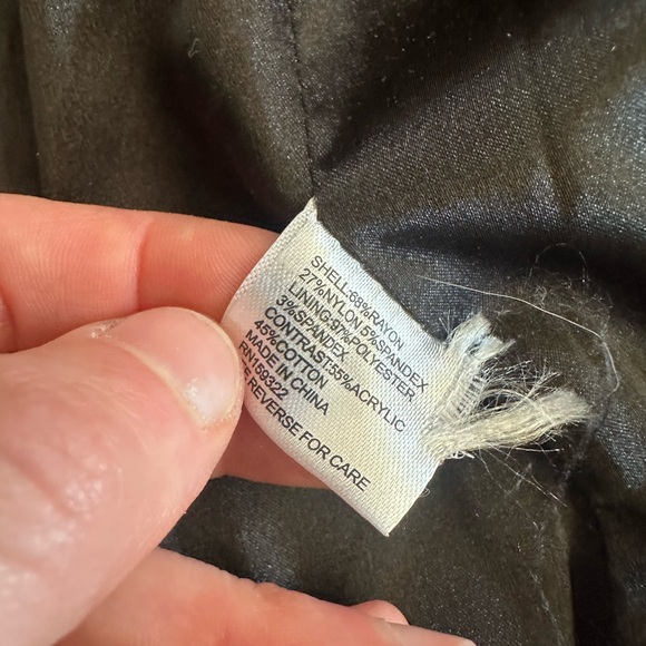 Evereve Blazer Black Removable Striped Insert With Hood Woman's M - Picture 11 of 12